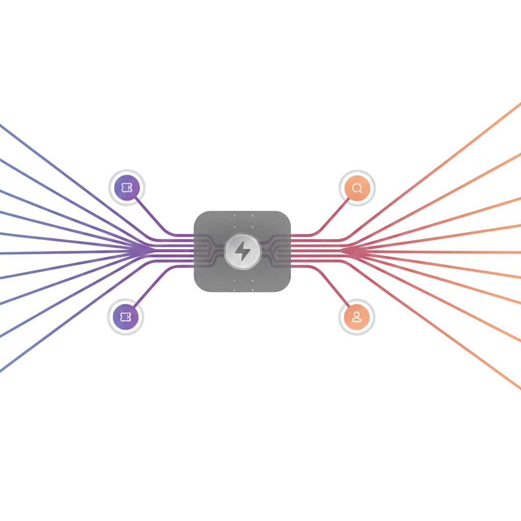 Connected business systems diagram